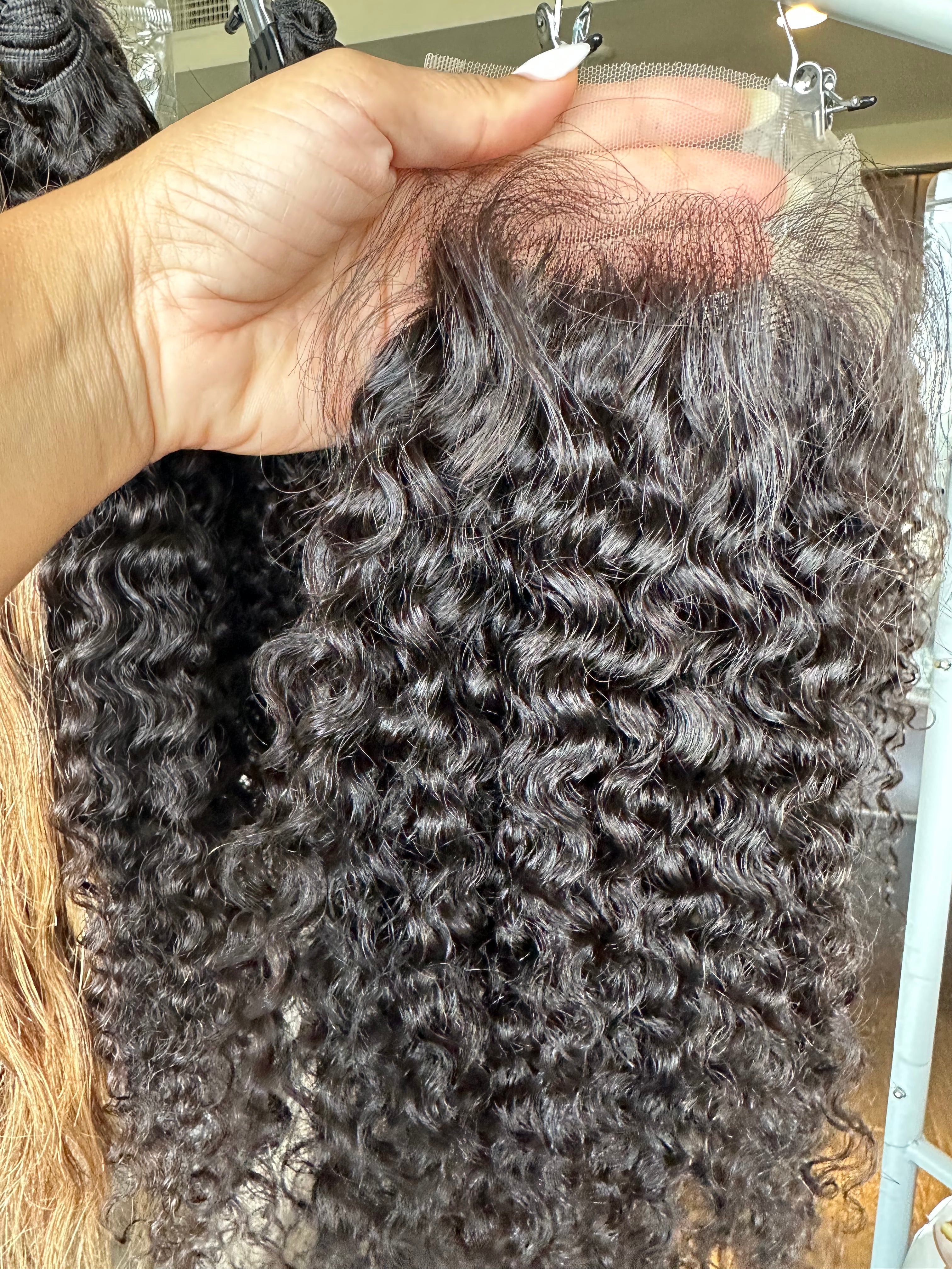 Brazilian Tight Curly lace 4x4  Closure